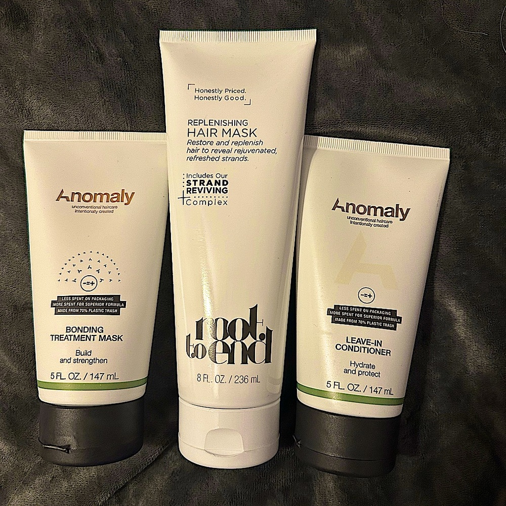 Anomaly + Root To End Hair Masks & Leave-In Conditioner